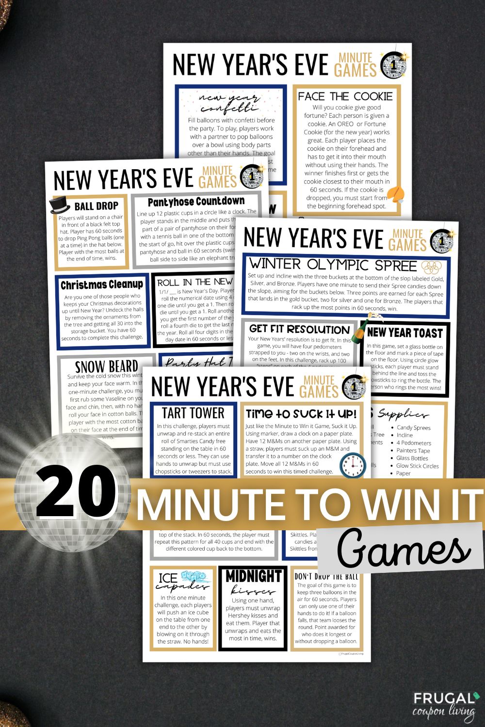 New Years Eve One Minute Games