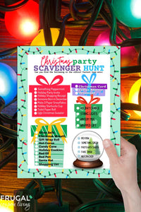 Christmas Party Scavenger Hunt Printable