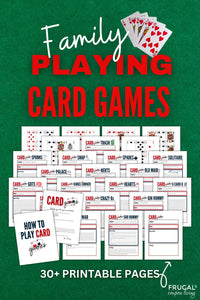 20 Playing Card Games Printable
